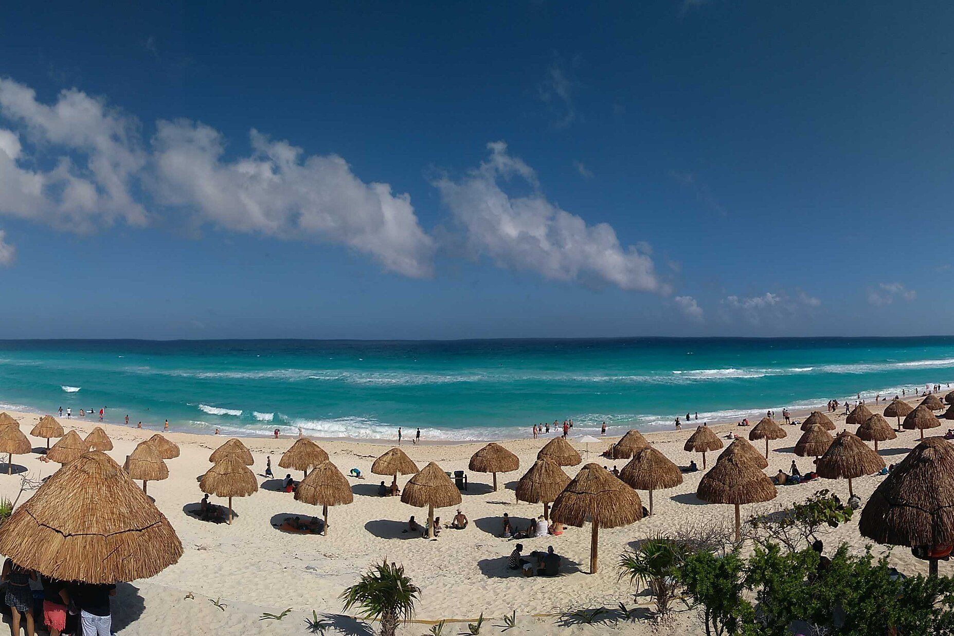 Praia Delfines, em Cancún, no México