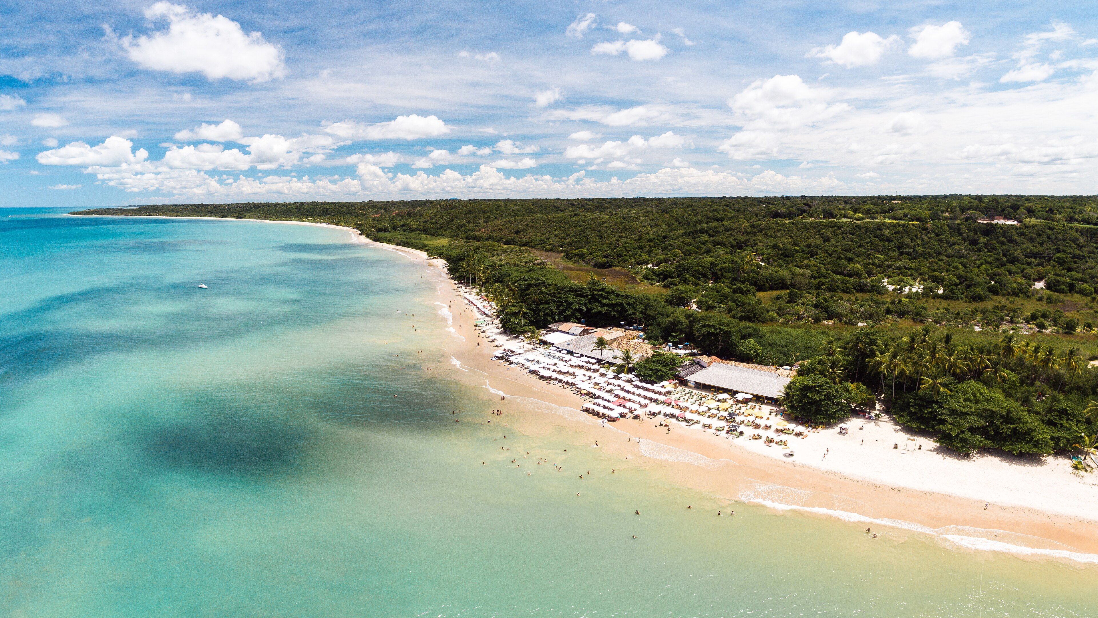 Praia de Trancoso, na Bahia